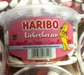1 Dose |  Haribo Liebesherzen 150 Stück - 1,2 kg pro Dose