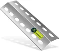 Flammblech aus Edelstahl V2A für Gasgrill | 39 x 12 x 2,5 cm | Rostfrei | 1 mm