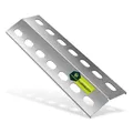 Flammblech Edelstahl V2A | 39x12x2,5 cm | Gasgrill Hitzeschild | Rostfrei 1mm