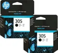 Originale HP 305 Schwarz Druckerpatrone für Deskjet 2710 272X ENVY 60XX Twin Pa