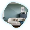 Badspiegel mit LED-Beleuchtung Rahmenloser Wandspiegel Boho Loft Lichtspiegel