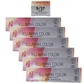 Wella Illumina 6 x 60 ml 9/37 lichtblond gold braun Set