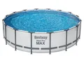 Bestway Steel Pro MAX Frame Pool Komplett-Set mit Filterpumpe, ca. Ø 488 x 122 cm