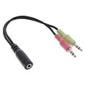 InLine Headset Adapter (Headset-Adapter, Klinkenadapter) (99312A)