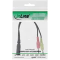 99312A InLine Audio Headset Adapterkabel 2x 3,5mm Stecker an Buchse OMTP 0,1 ~D~