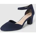 Tamaris Pumps mit Blockabsatz in Dunkelblau, Größe 41