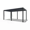 Gardenson Pergola, Metall, 300x255x530 cm, Sonnen- & Sichtschutz, Pavillons & Pergolas, Pergolas