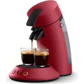 Philips Kaffeepadmaschine Senseo Original Plus, CSA210/90, 1450 Watt, 0,7 Liter, mattrot