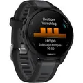 Forerunner 165, Smartwatch schwarz/dunkelgrau, 43 mm, Silikon-Armband