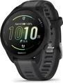 Garmin Forerunner 165 - Schwarz - Sportuhr mit Band - Silikon - Slate Gray - Handgelenkgröße: 126-203 mm - Anzeige 3 cm (1.2")