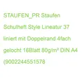 STAUFEN_PR Staufen Schulheft Style Lineatur 37 liniert mit Doppelrand 4fach gelo