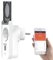 Luminea Home Control WLAN Steckdose aussen: Smarte WLAN-Outdoor-Steckdose, Energiekostenmesser, App, IP44 (WLAN Steckdose Außenbereich, Outdoor Alexa, Weihnachtsbeleuchtung)