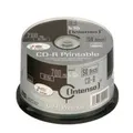 Intenso - 50 x CD-R - 700MB (80 Min) 52x - mit Tintenstrahldrucker bedruckbare Oberfläche - Spindel - Speichermedium (1801125)
