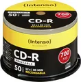 Intenso 1801125 CD-R 80 Rohling 700 MB 50 St. Spindel Bedruckbar