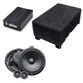 Option DSP-Soundupgrade kompatibel mit Ford Transit Custom (7.Generation, ab 2019) - 100% Plug & Play Soundupgrade mit DSP-Verstärker, Subwoofer und Front-Lautsprecher