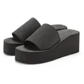Venice Beach Badepantolette Pantolette, Mule, Sandale, offener Schuh VEGAN schwarz 41 EU