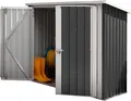 HOME DELUXE - Geräteschuppen BOHIO - Größe: XXS - Maße 147 x 86 x 134 cm, Raumfläche 1 m², inkl. Fundament I Gerätehaus Gartenschuppen Gartenschrank