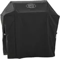 RÖSLE Abdeckhaube BBQ-Station VIDERO G4/G4-S, Hochwertige Schützhülle aus 100% Polyester mit PU-Beschichtung, praktischer Reißverschluss, wetterfeste Abdeckung, Schwarz
