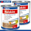 Baufan 2 x 1 kg Holzkitt Holzspachtelmasse Füllkitt Gebrauchsfertig Naturfarben