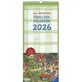 Ali Mitgutsch Familienkalender 2026- Wandkalender - Familienplaner mit 5 Spalten - Format 22 x 495 cm von DUMONT Kalenderverlag GmbH & Co. KG / Neuman