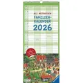 Ali Mitgutsch Familienkalender 2026- Wandkalender - Familienplaner mit 5 Spalten - Format 22 x 49,5 cm