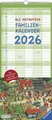 Ali Mitgutsch Familienkalender 2026- Wandkalender - Familienplaner mit 5 Spalten