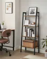 VASAGLE Standregal, Bücherregal, Leiterregal, mit 4/5 Ebenen, H:137,5/172cm