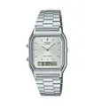 Casio Vintage Armbanduhr silberfarben digital/ analog Tagesalarm AQ-230A-7AMQYES