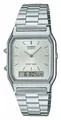 Casio Vintage-Doppelanzeige (30 Mm), Silbernes Zifferblatt / AQ-230A-7AMQYES Uhr