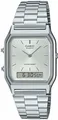 Casio AQ-230A-7AMQYES Herren Uhr Analog/Digital Edelstahl Kunststoff Silberl