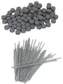 HMF 100 Plomben 8 mm + 100 Plombendrähte 100 mm für Spendendose Sicherheit