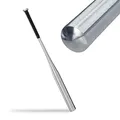 Relaxdays Baseballschläger Aluminium, leichter Softballschläger, rutschfester Griff, 34 Zoll/ 86 cm, Aluschläger, silber