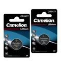 2 CAMELION CR2477 batteries Lithium 3V Knopfzelle DL2477 ECR2477 1BL Exp 2033