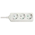 LINDY - Verlängerungsschnur - Wechselstrom 250 V - 3500 Watt - Ausgangsbuchsen: 3 - 1.4 m - weiß