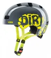 Uvex Kid 3 Kinder Dirtbike Skate Fahrrad Helm grau/gelb 2025 55-58cm Unisex
