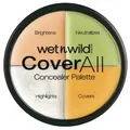 Wet n Wild, CoverAll Concealer Palette, Concealer Palette mit leichter Formel für ein makelloses Finish, verdeckt Unreinheiten, leichtes Applizieren und Mischen für das Verdecken von Unreinheiten