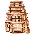 ESC WELT Quest Tower - 3D Escape Game Puzzle Box - Denkspiel für Erwachsene & Jugendliche - Umweltfreundliches Hölzernes Escape Room Spiel - Puzzle-Spiel mit verstecktem Fach - Familie Puzzle-Spiel