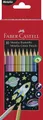 Faber-Castell Buntstift FABER-CASTELL Hexagonal-Buntstifte metallic, 10er Kartonetui