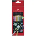 FABER CASTELL Farbstifte metallic sechskant 10 Farben