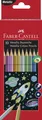 FABER-CASTELL Hexagonal-Buntstifte metallic 10er Kartonetui
