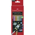 1-40x FABER-CASTELL Hexagonal-Buntstifte metallic, 10er Kartonetui