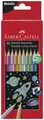 10 FABER-CASTELL Hexagonal-Buntstifte metallic, 10er Kartonetui