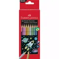 4005402015832 Kredki ołówkowe metaliczne Faber-Castell sześciokątne 10 kolorów F