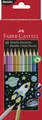 FABER-CASTELL Hexagonal-Buntstifte Holzmalstifte metallic Malen Zeichnen 10 St