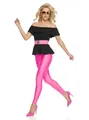 DEGUISE TOI Vegaoo 80er-Retrokostüm für Damen pink-schwarz - S