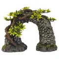 Nobby Aquariendekoration Steinbogen mit Pflanzen 17,6cm Süss & Meerwasser