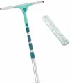 Leifheit Wasserabzieher "Set Window Slider XL micro duo Telescope 4 m", blau (türkis)