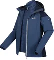 Regatta Wentwood VII 3 in 1 Doppeljacke Damen Wind und Wasserdicht, Farbe:Blau, Größe:50
