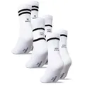 OCCULTO Tennissocken Damen & Herren Statement Tennis Socken 3er Pack (Modell: Leo) (3-Paar) weiß 43-46