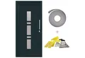 vidaXL Haustür Vordertür Anthrazit 98 x 200 cm PVC (1-St)